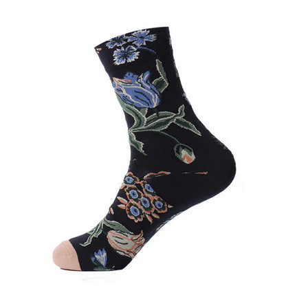 Renaissance Men And Women Mid-calf Spring And Autumn Cotton Sock – Bold & Fun Statement Socks Cerise Max