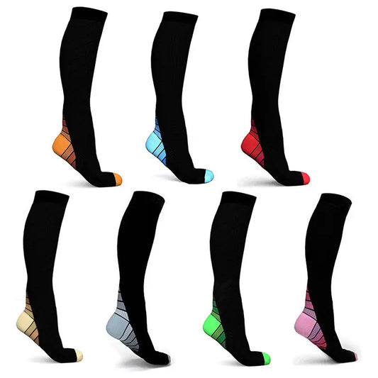 Unisex Men Professional Compression Socks Breathable Travel Activities Fit for Nurses Shin Splints Flight Travel Sports Sock – Medical Grade Compression Socks for Support Cerise Max