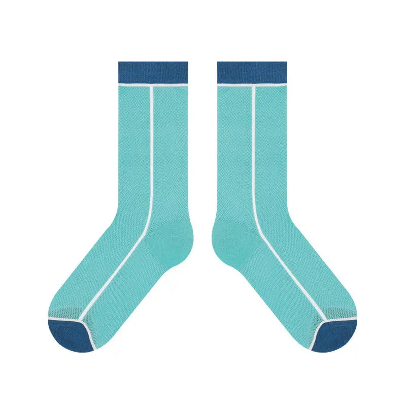 Women's Thin Breathable Spun Glass Simple Cotton Sock – Bold & Fun Statement Socks Cerise Max