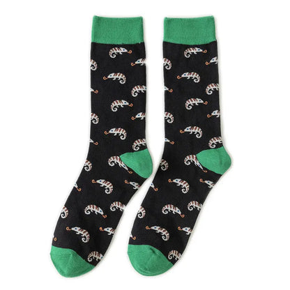 Cotton Sock Fruit Pattern Mid-calf Women – Bold & Fun Statement Socks Cerise Max