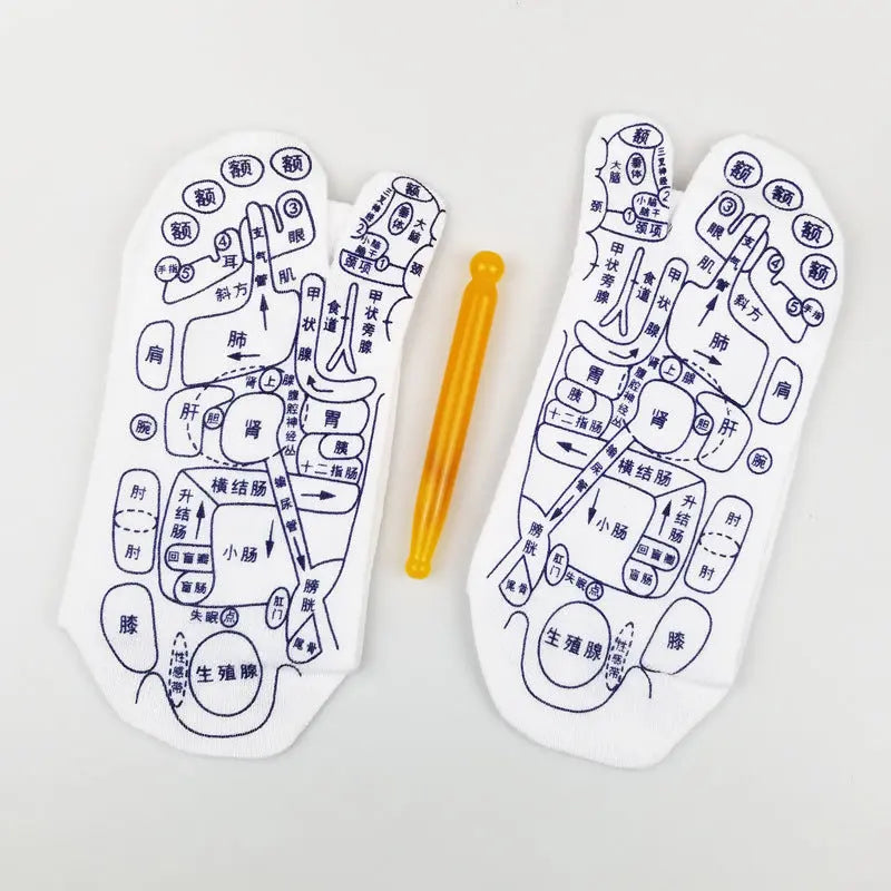 Massage Relieve Tired Feet Socks Acupressure Foot Massager Reflexology Socks Foot Point Sock Foot Point Tool Physiotherapy Sock – Medical Grade Compression Socks for Support Cerise Max