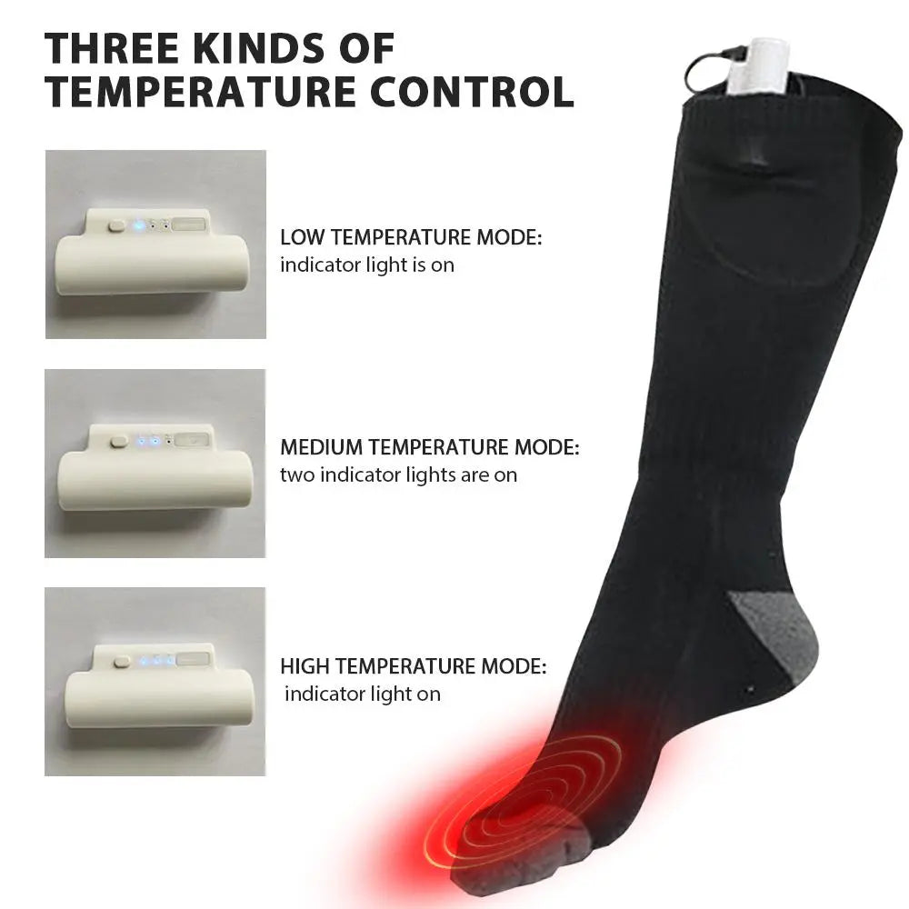 Winter Warm Adjustable Men Women Electric Battery Foot Warmer Socks SP – Performance Athletic Socks for Active Wear Pink Iolaus