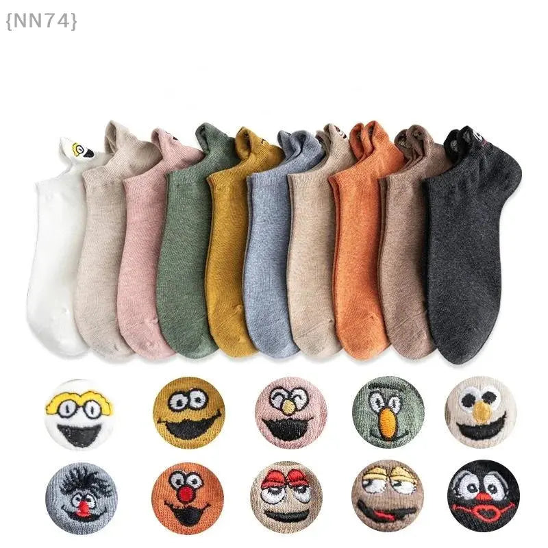 【No】Casual Funny Ankle Socks for Women - Fashion Novelty Design with Cute Embroidery Expressions – Bold & Fun Statement Socks Sockology