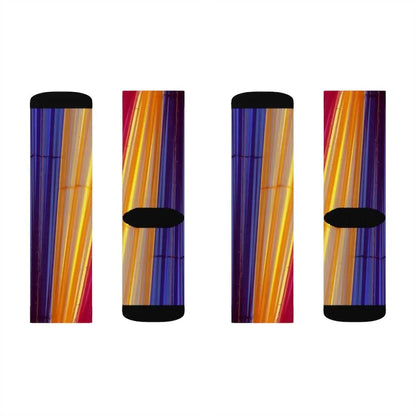 Colorful Striped Fun Novelty Socks Pink – Premium Dress Socks for Office & Formal Wear Yellow Pandora