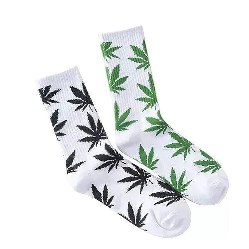 Hemp Leaf Socks – Everyday Comfortable Casual Socks Olive Asteria