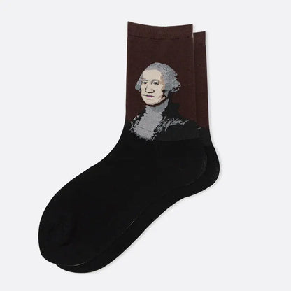 Starry Sky Cotton Sock Mid-calf – Bold & Fun Statement Socks Cerise Max