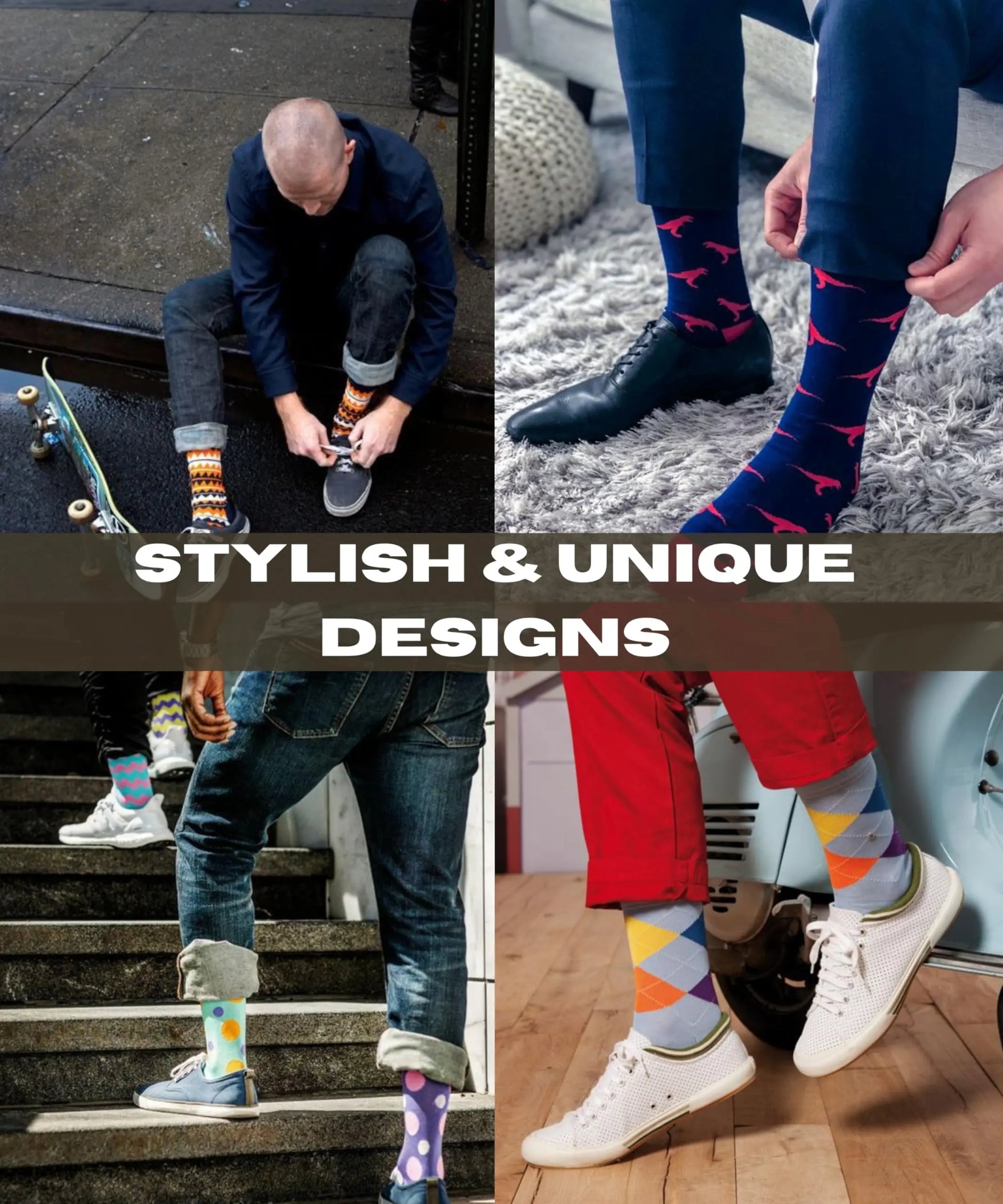 Men's Solid Monster Socks - 6 Pairs – Premium Dress Socks for Office & Formal Wear Maroon Menoetius