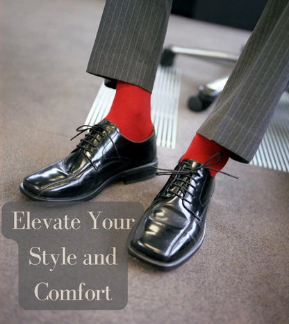 Men's Bear Socks - 12 Pairs – Premium Dress Socks for Office & Formal Wear Maroon Menoetius