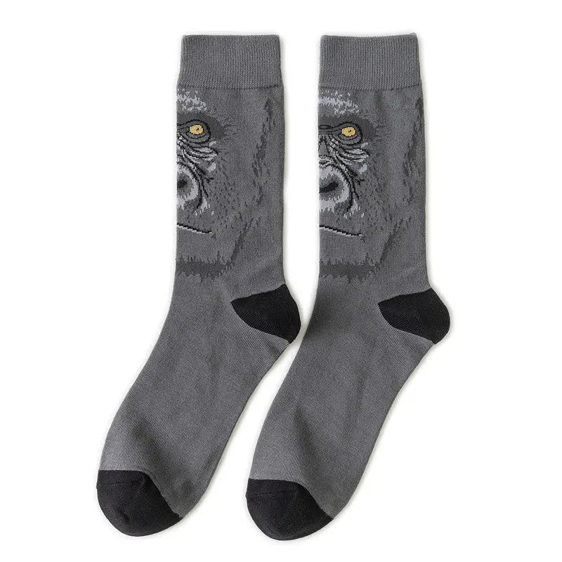 Cotton Sock Fruit Pattern Mid-calf Women – Bold & Fun Statement Socks Cerise Max