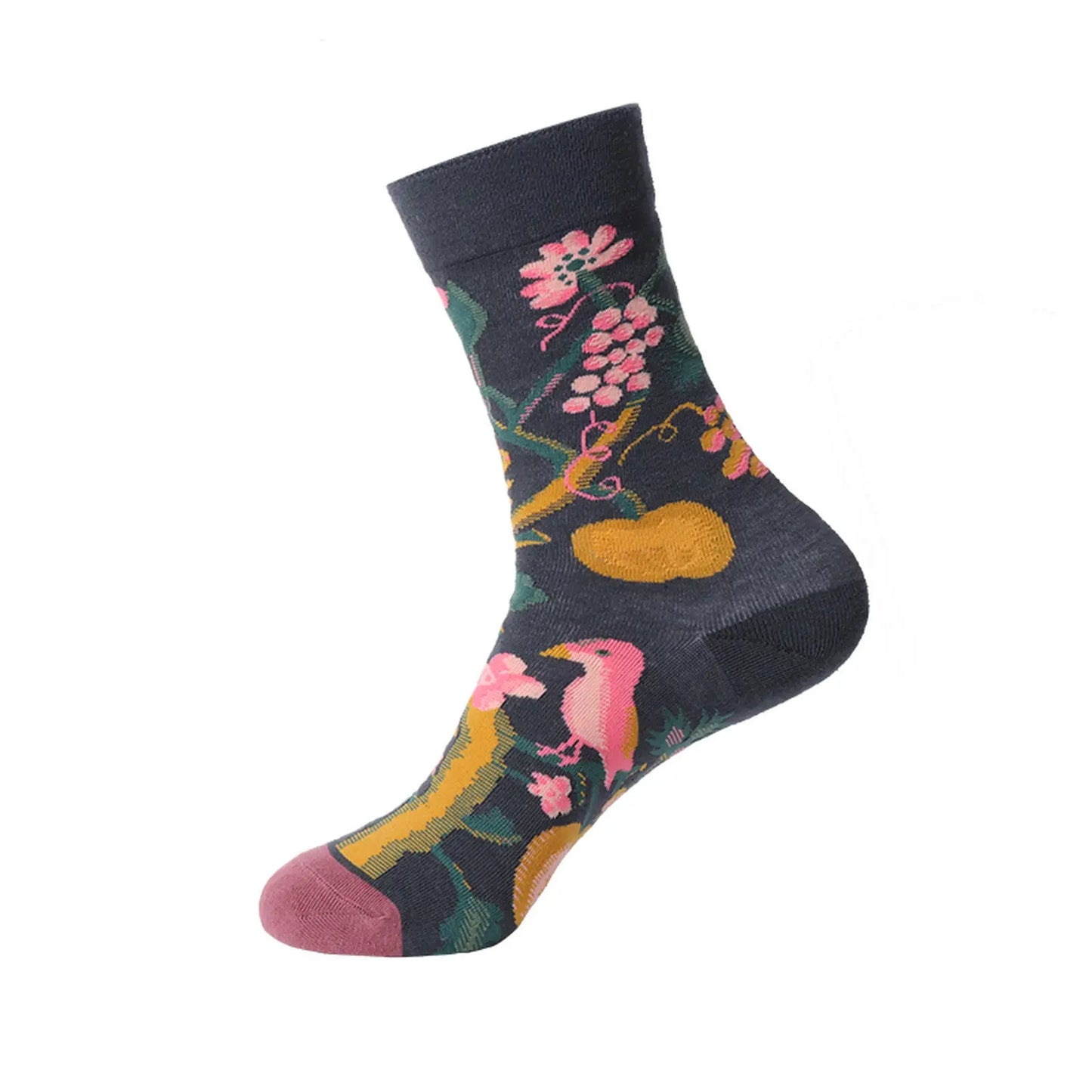 Renaissance Men And Women Mid-calf Spring And Autumn Cotton Sock – Bold & Fun Statement Socks Cerise Max