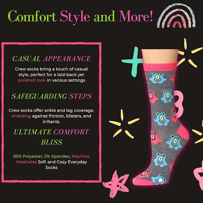 Colorful Christmas Crew Socks - 12 Pairs – Premium Dress Socks for Office & Formal Wear Maroon Menoetius