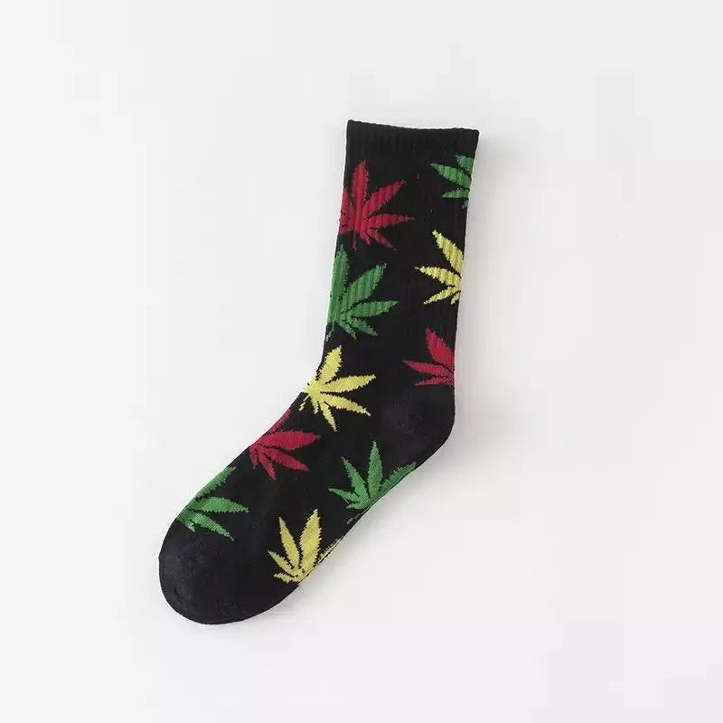 Hemp Leaf Socks – Everyday Comfortable Casual Socks Olive Asteria