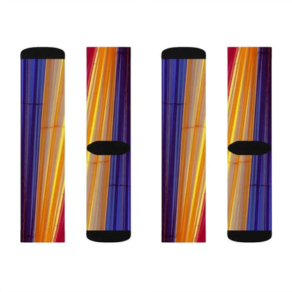 Colorful Striped Fun Novelty Socks Pink – Premium Dress Socks for Office & Formal Wear Yellow Pandora