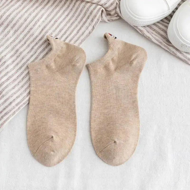 【No】Casual Funny Ankle Socks for Women - Fashion Novelty Design with Cute Embroidery Expressions – Bold & Fun Statement Socks Sockology